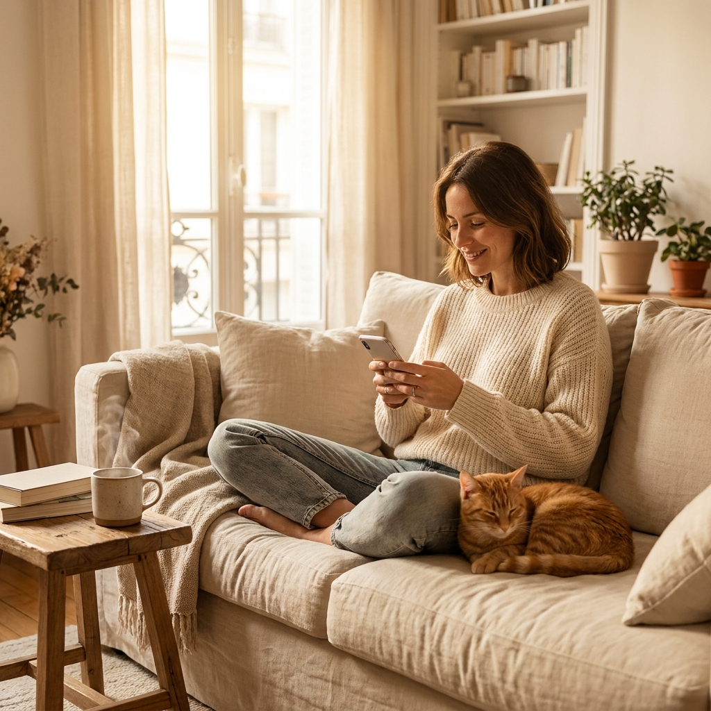 Envoyer un email depuis le canape avec son chat